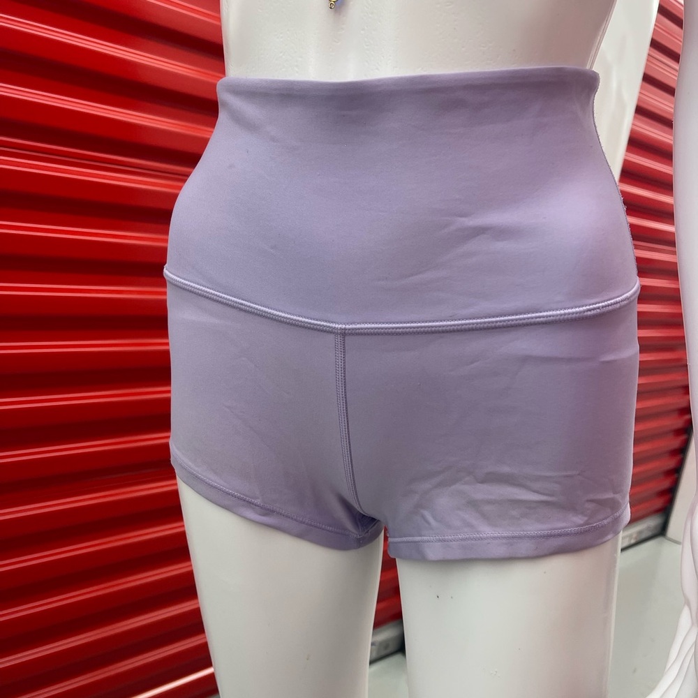 TNA High-Waist Lavender Active Shorts